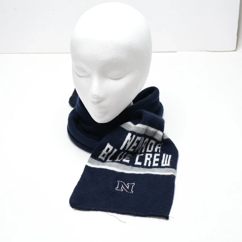 University of Nevada Blue Crew ASUN Scarf Warm‎ Knit Collegiate Preppy Student